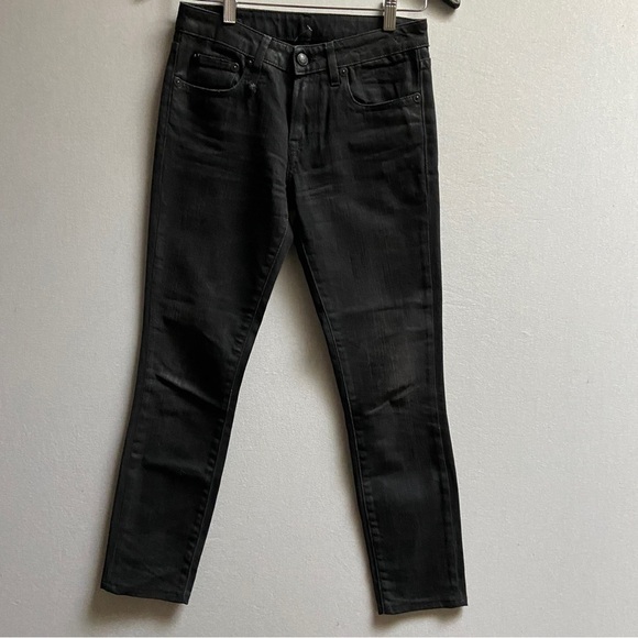 R13 Alison Cropped Made In Italy Japanese Dark Denim Jeans Sz 25 - Picture 2 of 15
